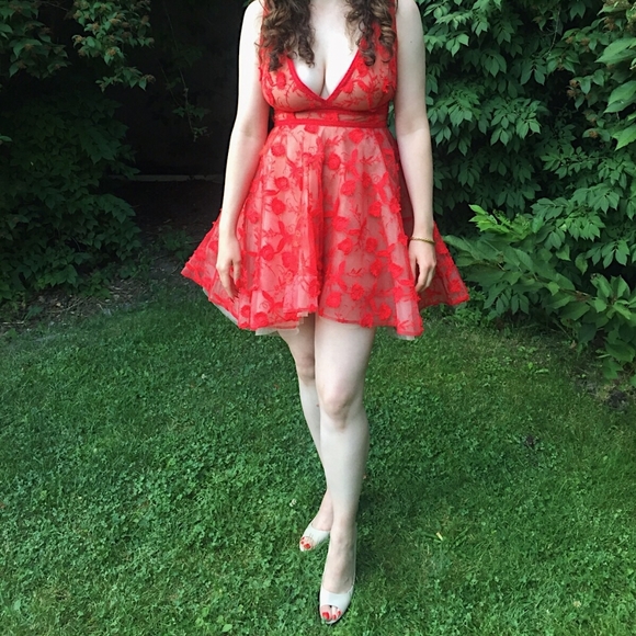 Nadine Merabi 'Lola Red Dress' - Picture 5 of 5